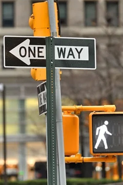 earOff multi-layer protective film installed on municipal street sign and public building glass