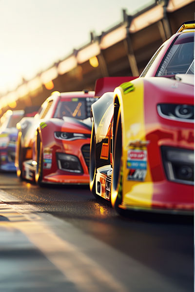 stock-car-arca-drag-race-windshield-tearoff TearOff multi-layer protective film installed on Late Model stock car race windshield